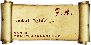 Faukel Aglája névjegykártya